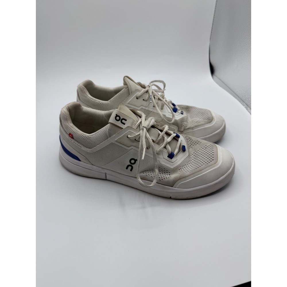 On Running The Roger Advantage Mens 9 White Blue Tennis Sneakers 3MD11242244